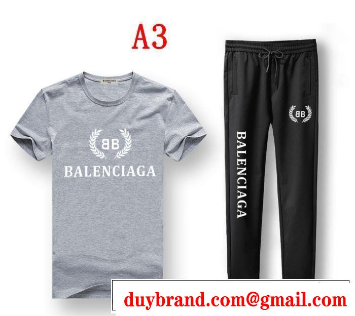 4色可選 上下セット 今季トレンドの限定アイテム 2019春夏の大注目トレンド バレンシアガ BALENCIAGA
