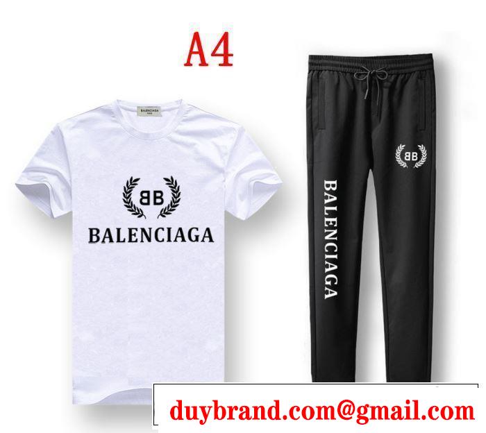4色可選 上下セット 今季トレンドの限定アイテム 2019春夏の大注目トレンド バレンシアガ BALENCIAGA