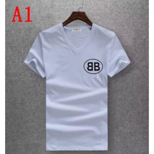 Balenciaga balenciaga tay áo ngắn t -shirt đa năng châm cứu