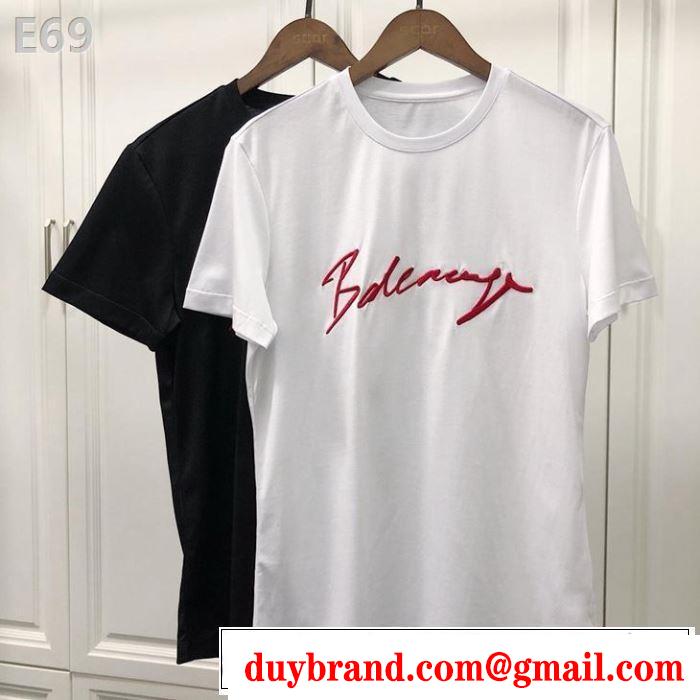 バレンシアガ BALENCIAGA 半袖Tシャツ 2色可選 2019春夏トレンドアイテム 今季流行りの人気新作