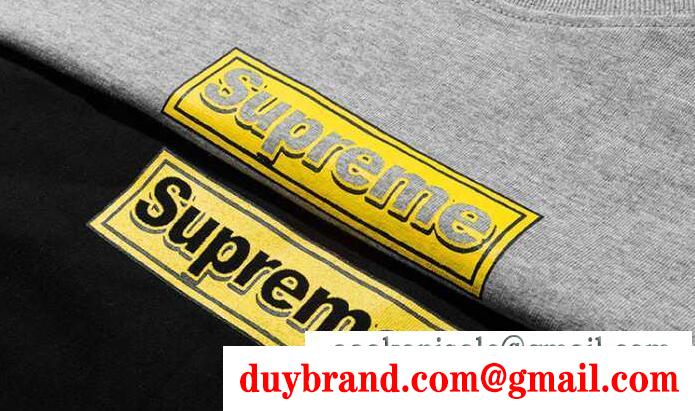 SUPREME アニバーサリー ボックスロゴ tシャツ シュプリーム グレー ブラック ホワイト3色 メンズ レディース兼用 お気に入り夏服
