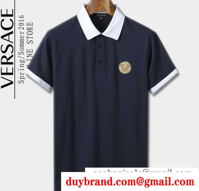 コットン 激安大特価爆買いヴェルサーチ シャツ メンズ versace トップス カジュアルシャツ ボタン 4色