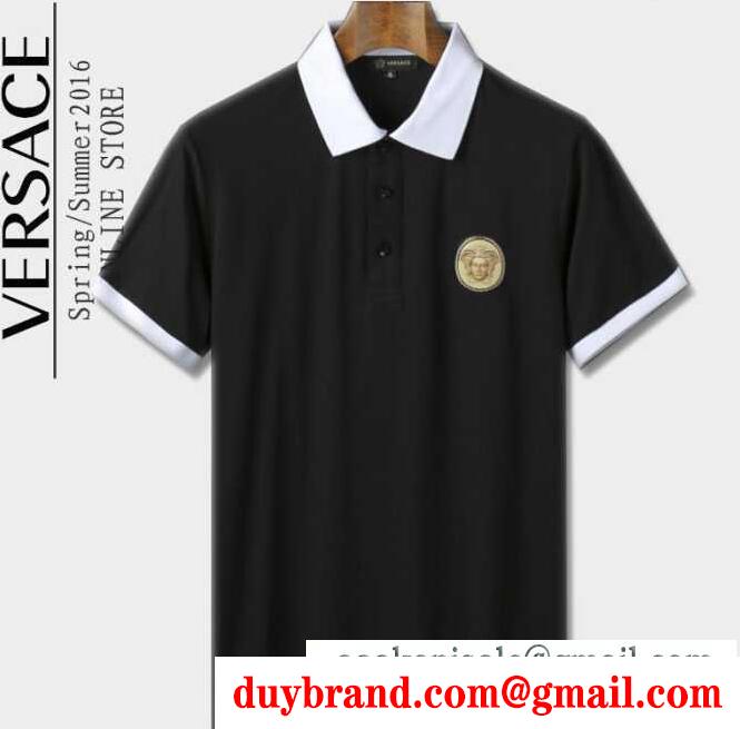 コットン 激安大特価爆買いヴェルサーチ シャツ メンズ versace トップス カジュアルシャツ ボタン 4色