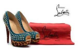 Bán đúng cách Christian Leubutan Bơm thoải mái Christian Louboutin Spike Soods Doodles chữa lành men gradient Blue Ladies _ Christian Lubutan Christian Louboutin_ Thương hiệu giá rẻ 