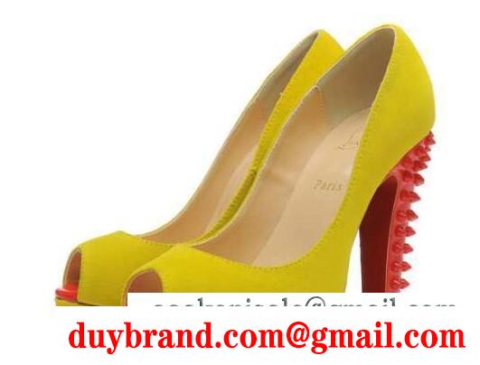 レディースルブタン コピー お得大人気なchristian louboutin ポインテッドトゥ パンプス エスカルピック イエロー