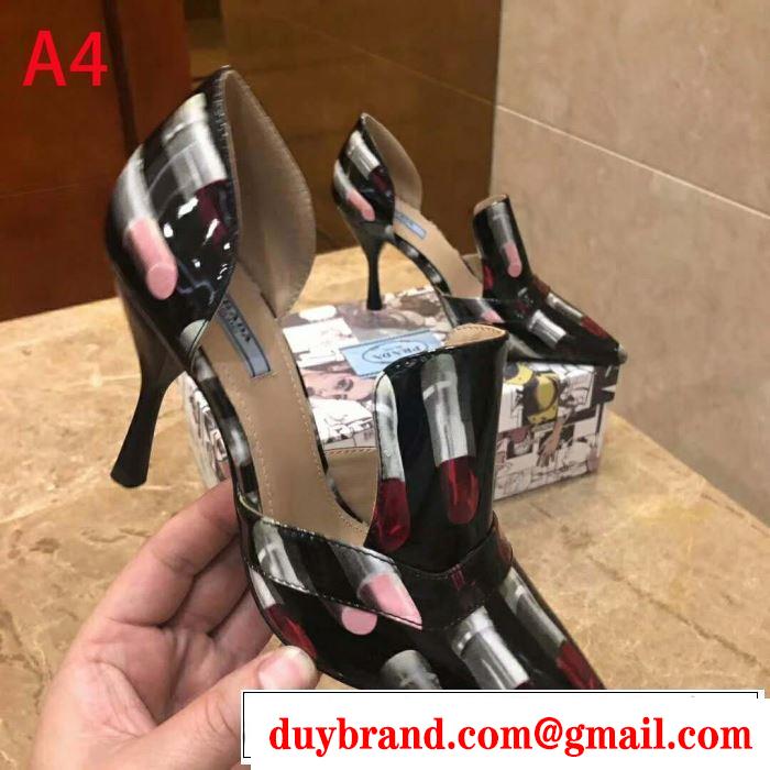 プラダ PRADA ハイヒール 4色可選 2019春夏トレンドアイテム 暑い今こそ活躍させたい！