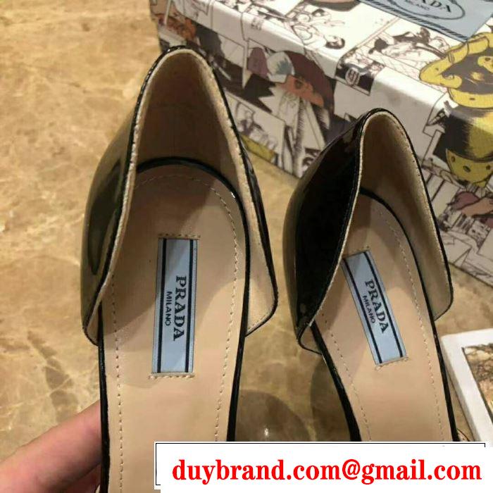 プラダ PRADA ハイヒール 4色可選 2019春夏トレンドアイテム 暑い今こそ活躍させたい！