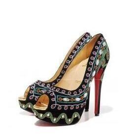 Christian Louboutin Lubutan Louboutan High Heal Pumps Bơm _Christian Louboutin_ Thương hiệu giá rẻ (lớn nhất )