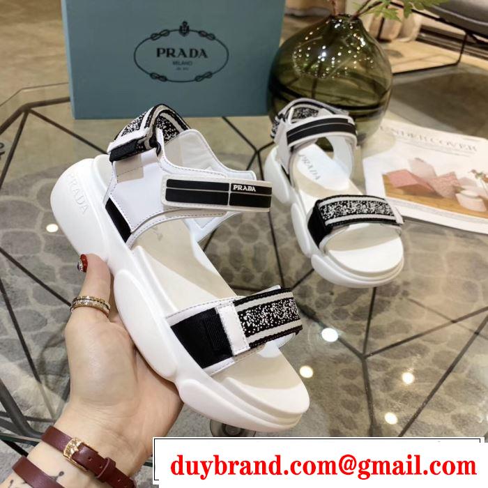 2019SSのトレンド商品  人気ストリートブランド新品プラダ PRADA サンダル 2色可選
