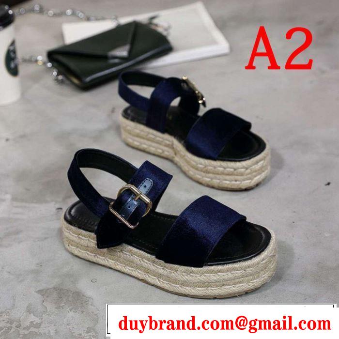 夏に良く似合うちょっと新品 プラダ PRADA サンダル 4色可選 2019春夏人気トレンドアイテム