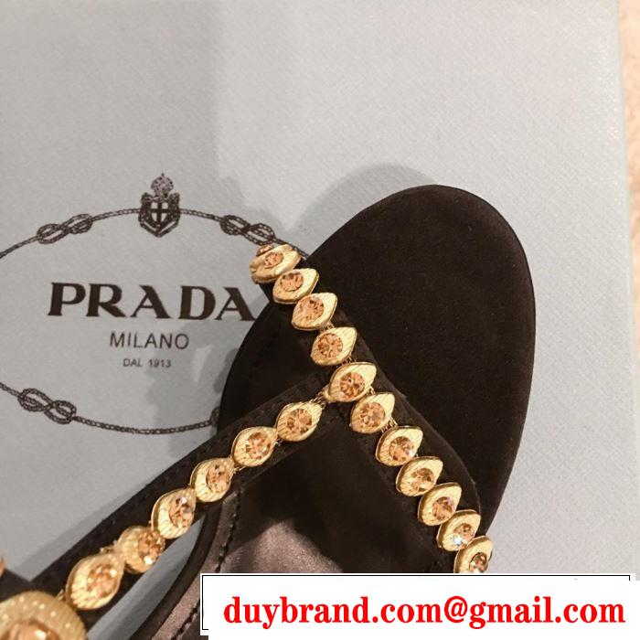 サンダル 多色可選 2019春夏も引き続き人気セール 目を引く春夏トップス プラダ PRADA