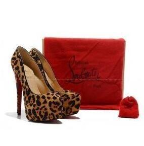Giày cao gót High Heel Christian Loubouti Nữ họa tiết da báo sang chảnh cá tính sản phẩm nhập khẩu chất lượng cao 