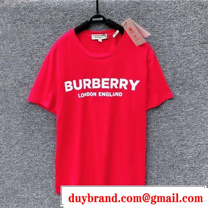 BURBERRY 2019春夏の大注目トレンド3色可選  Tシャツ/半袖まずは定番！人気アイテム バーバリー
