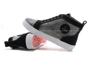 Christian Louboutin Silver với đinh tán và giày thể thao nam Christian Lubutan đen _Ristian louboutin_ Thương hiệu giá rẻ (lớn nhất )