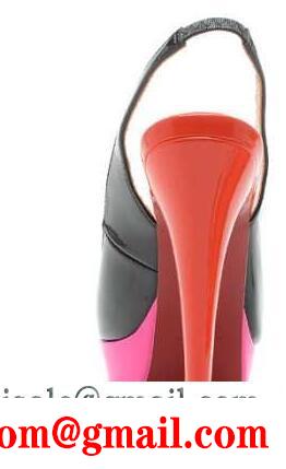 ルブタン 偽物 厚底靴 脚長 ハイヒール 結婚式 christian louboutin レディース パンプス ブラック x ローズレッド