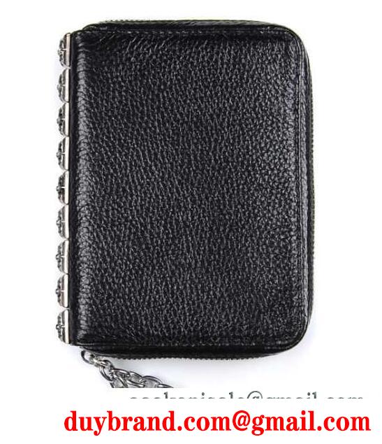 超激得大人気なCHROME hearts クロムハーツ 財布 ジッパーチェンジパース 3×4 ブラック ミディアムレザー