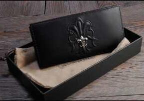 Chrome Hearts Chrome Hearts Wallet Long Long Rec f Zip#2 BS Flare Patch/Silver B Flare Leather Black_krom Hearts Chrome Hearts_ Thương hiệu giá rẻ 