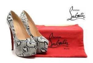 Christian Louboutin Snake Leat...