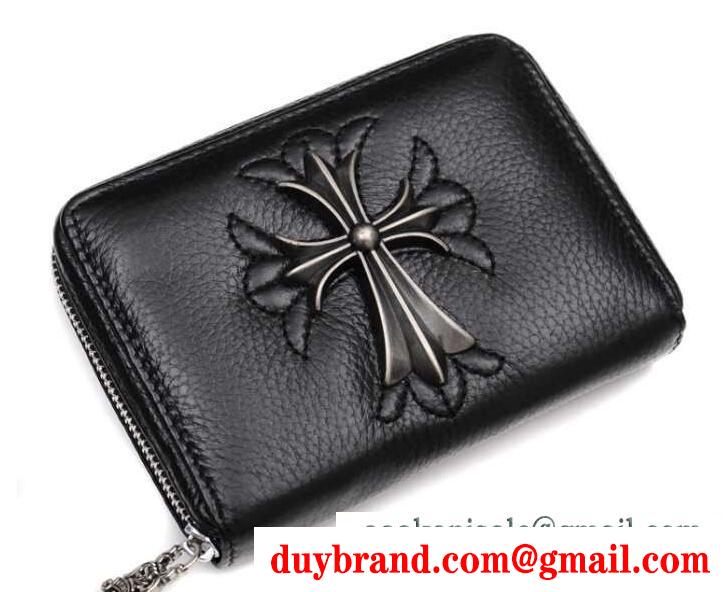 激安大特価爆買いクロムハーツ chrome hearts 財布 スクエア ジップ ビルウォレット レザー クロス