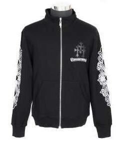 Giá rẻ đặc biệt Chrome Hearts Chrome Hearts Parker New Men Black Winter Winter Cloth Sweat Zip Stripe_Krom Hearts Chrome Hearts_ Thương hiệu giá rẻ (lớn nhất )