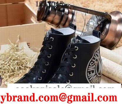 クロム ハーツ 偽物 chrome hearts 男性 コンバース スニーカー ブラック レザー all star ハイカット
