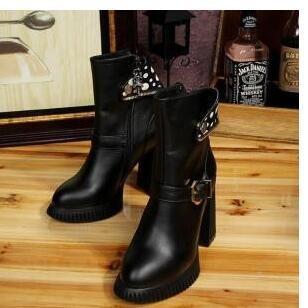 Đã bán hết trái tim Chrome Chrome Hearts sành điệu Boots Phổ biến Ladies _ Chrome Hearts Chrome Hearts_ Thương hiệu giá rẻ 