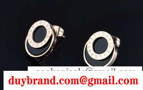馴染み深いブルガリピアスレディースジュエリーBVLGARI jewelry replica 黒ゴールド