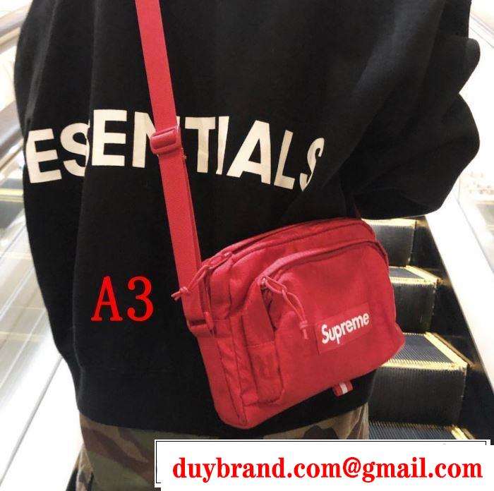 おしゃれ上級者に挑戦 Supreme 19SS 46th Shoulder Bag  シュプリーム SUPREME 4色可選  斜め掛けバッグ