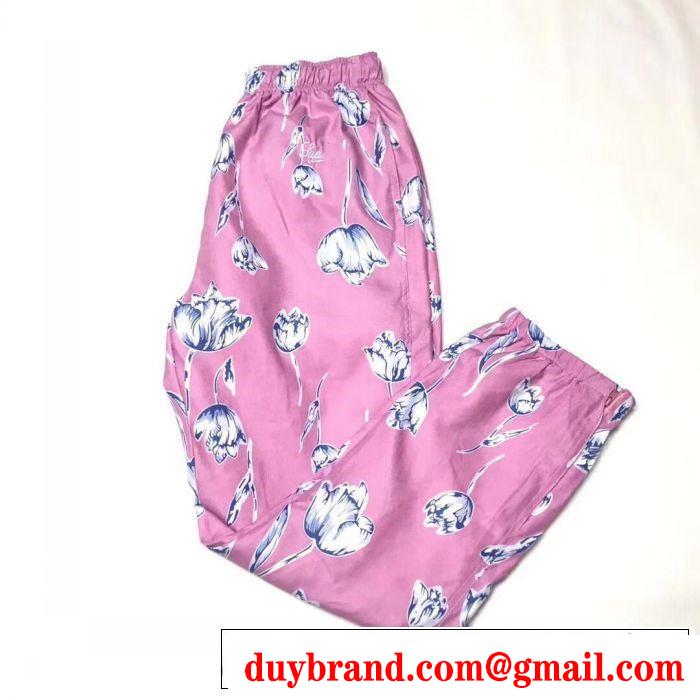 柔らかい印象に上質 Supreme  19SS Floral Silk Track Pant  3色可選 スエットパンツ上品な涼やかさある印象に