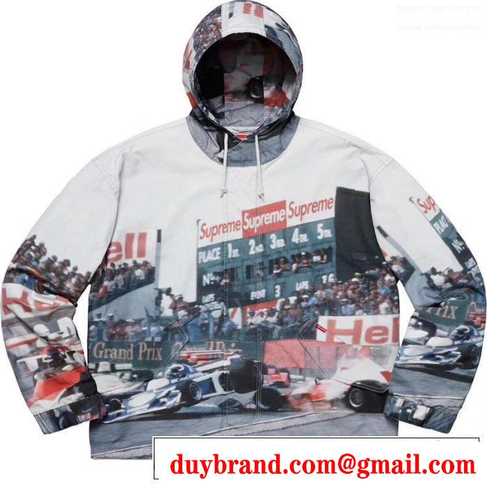 2019春夏は人気定番 Supreme 19ss Grand Prix Parka 爽やかな雰囲気に仕上げる 軽量ジャケット