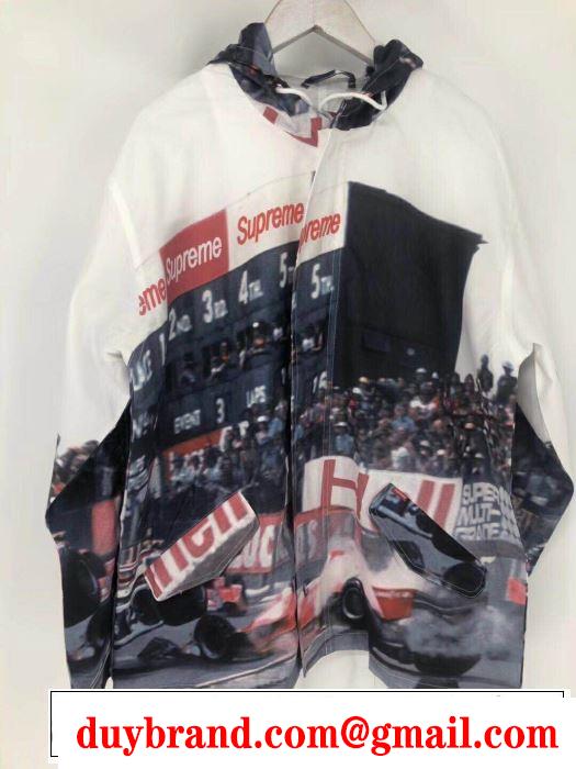 2019春夏は人気定番 Supreme 19ss Grand Prix Parka 爽やかな雰囲気に仕上げる 軽量ジャケット