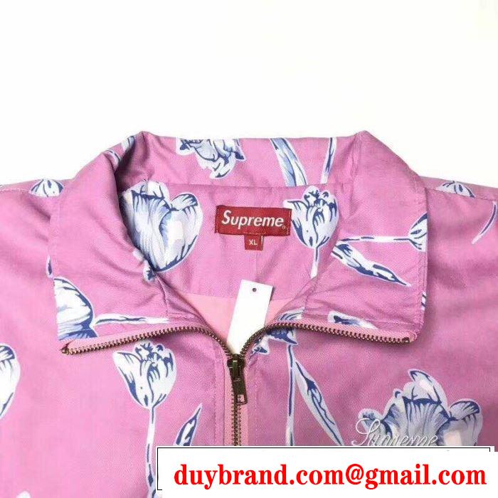 こだわりのコート 19ss Floral Silk Track Jacket Pant爽やかカジュアル人気 2色可選  柔らかい印象に上質