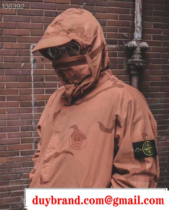 きちんと感をプラス  Supreme 19SS Stone Island Riot Mask Camo Jacket 2色可選 ダスター コート魅力的なmàu sắc使い