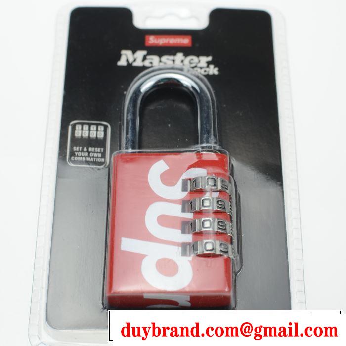 オススメしたい最新注目ファション 暗号錠 2色可選  Supreme 19SS Master Lock Numeric  夏らしい季節感