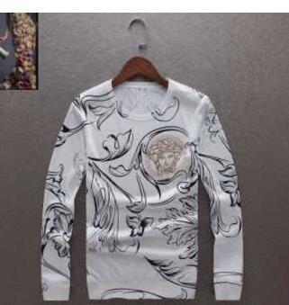 Phối màu cũng hấp dẫn Versace Versace Knit Brand Japan Áo len  Ngụy trang mẫu chung _ Versace Versace_ Thương hiệu giá rẻ (lớn nhất )