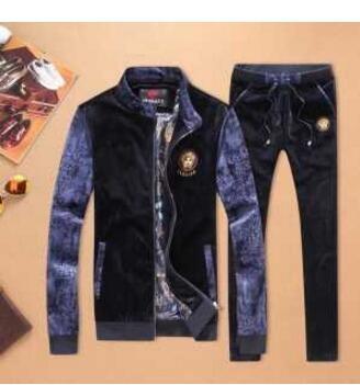 Áo khoác Versace Versace Versace sang trọng trên và dưới Set_ Versace Versace_ Thương hiệu giá rẻ 
