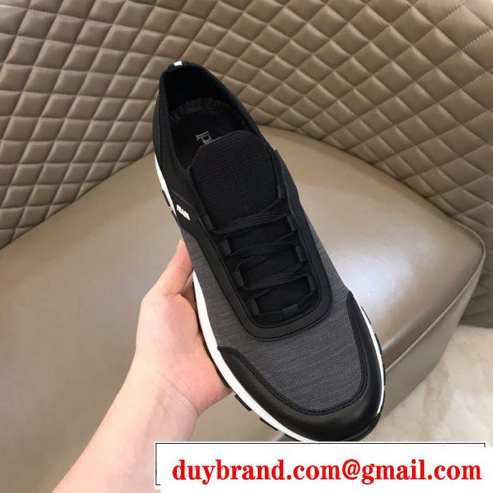 人気ストリートブランド新品 2019春夏は人気定番 プラダ PRADA ランニングシューズ 3色可選