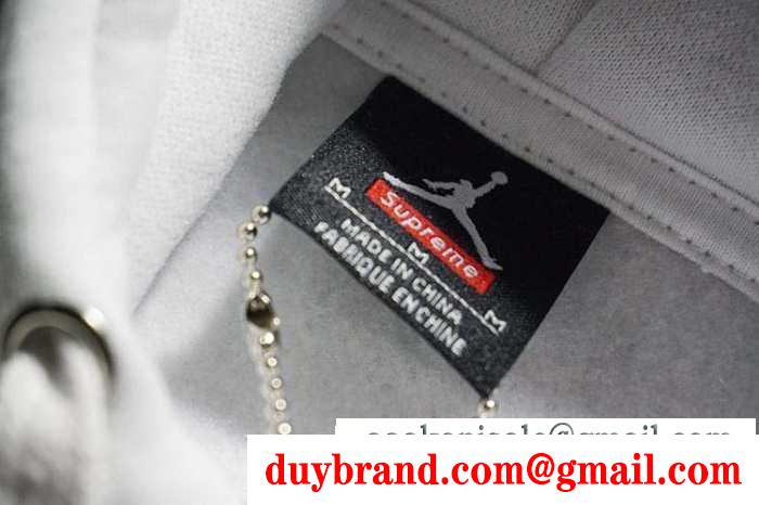 人気アイテムSupreme x air jordan プルオーバーパーカーシュプリームジョーダン スウェットパーカー3色可選