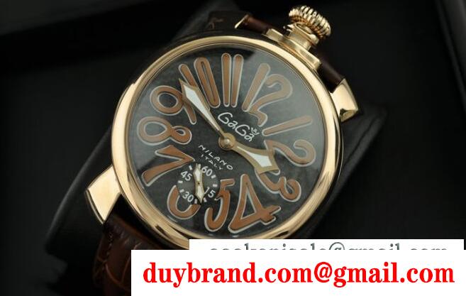 高級感 ガガミラノ gaga milano マヌアーレ48mm 5010.11s 圧倒的な存在感メンズ腕時計