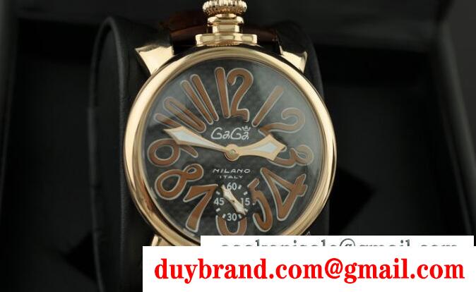 高級感 ガガミラノ gaga milano マヌアーレ48mm 5010.11s 圧倒的な存在感メンズ腕時計