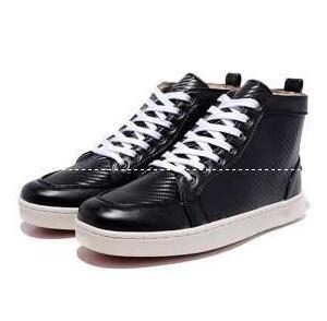High -quartuction Casture Christian Louboutin Christian Lubutan Sneakers High Cut Aurora Studs Lou Spike Orlato Flat Veratile Shoes