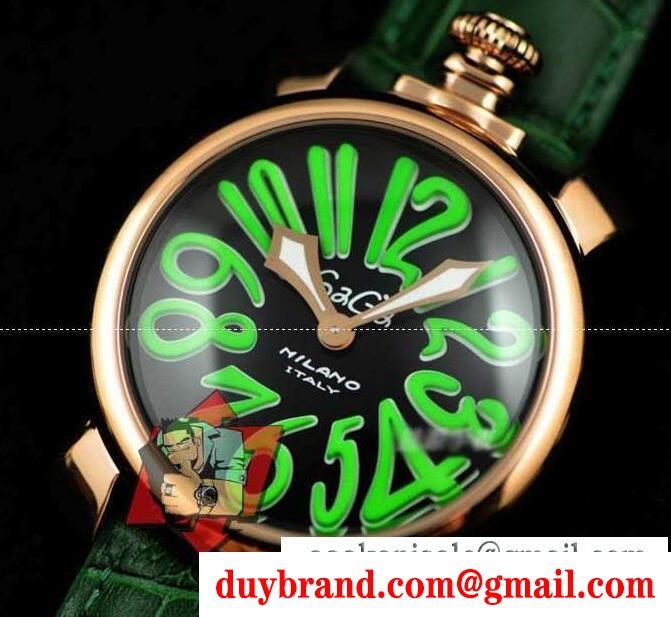 大注目 gaga milano ガガミラノ 手頃な価格腕時計 5021.06 502106 5021.6 50216 マヌアーレ 40mm グリーン レザー 