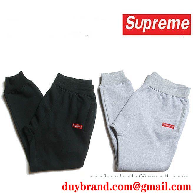 khả năng đàn hồi のあるSUPREME 17awスウェットパンツシュプリームボックスロゴ偽物 大きいサイズルームウェアゆったりズボン