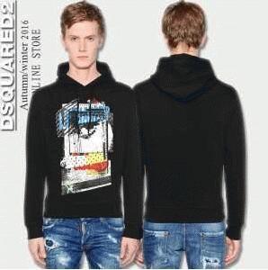 Deeku Aerade Men Sweat Parker DSquared2 Pullover Parker 3 màu
