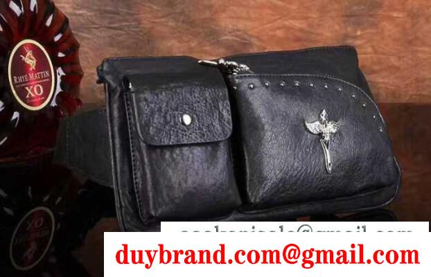スッキリとしたクロムハーツウェストバッグ chrome hearts ボディバッグ２wayプレゼント
