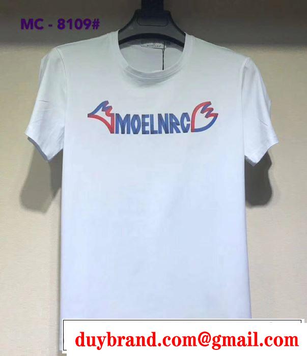 都市独特のトレンドアイテム Tシャツ/半袖 2019年春夏シーズンの人気 モンクレール MONCLER 4色可選