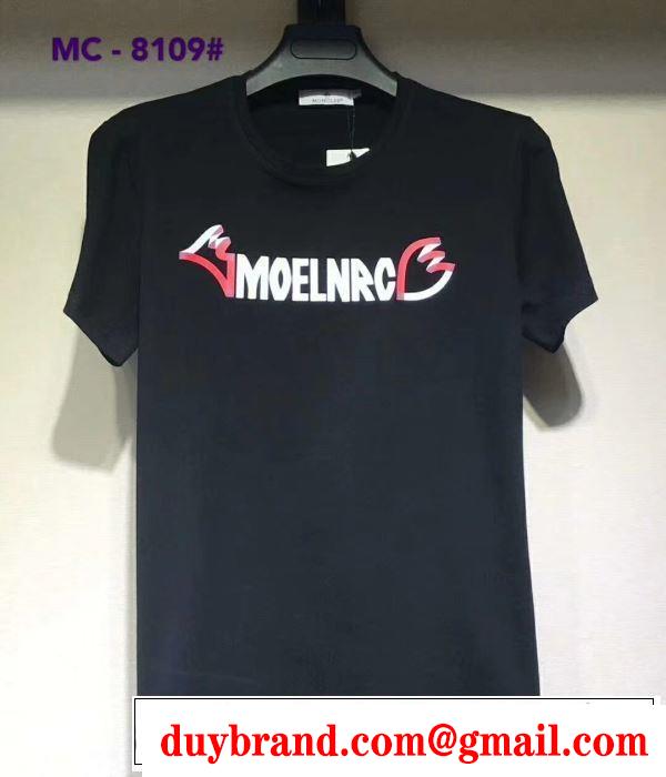 都市独特のトレンドアイテム Tシャツ/半袖 2019年春夏シーズンの人気 モンクレール MONCLER 4色可選