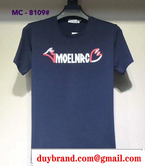 都市独特のトレンドアイテム Tシャツ/半袖 2019年春夏シーズンの人気 モンクレール MONCLER 4色可選