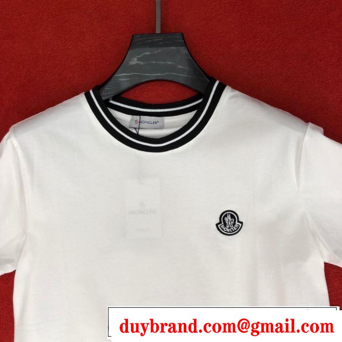 2019年夏の一押しファッションアイテム Tシャツ/半袖  人気夏ファションおすすめモンクレール MONCLER 2色可選