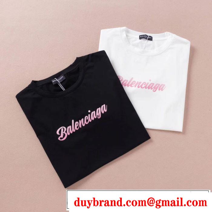 素敵なスタイルで夏の定番 バレンシアガ 2019SSのトレンド商品 BALENCIAGA 2色可選 半袖Tシャツ 今年春夏ファション流行り